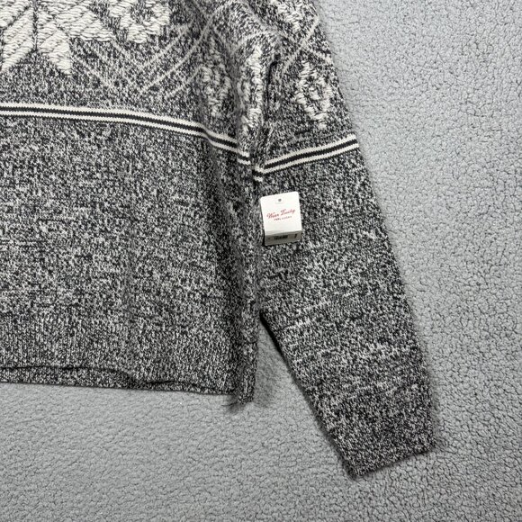 Lucky Brand Sweater Mens Size XL Intarsia Nordic Crew Neck Alpaca Blend Ribbed - Picture 7 of 15